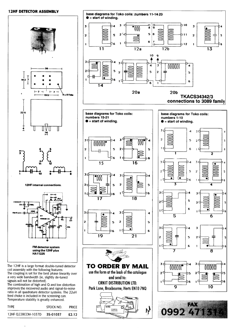  Назначение катушки в тюнере Pioneer f-502rds