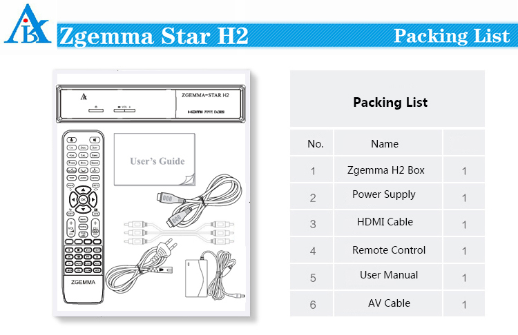 Инструкции Zgemma Star H2