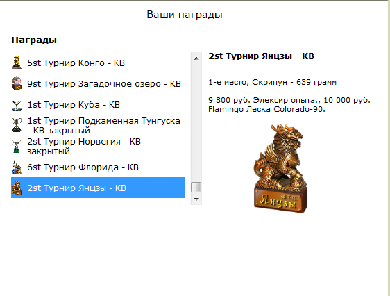 турниры • РУССКАЯ РЫБАЛКА