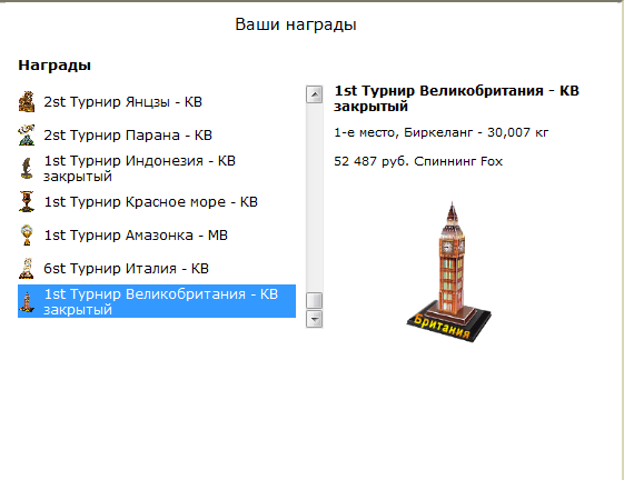 турниры • РУССКАЯ РЫБАЛКА