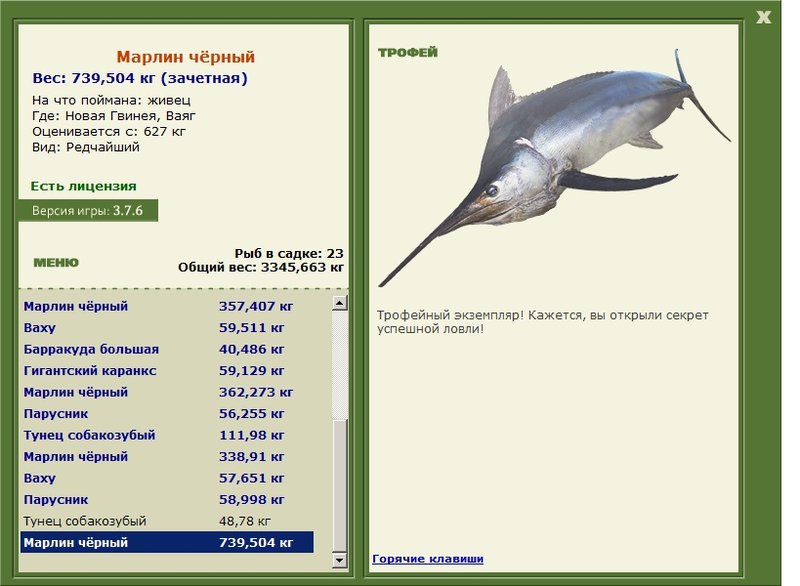 Марлин чёрный 