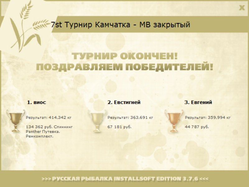 Путевки • Praise-турниры • РУССКАЯ РЫБАЛКА