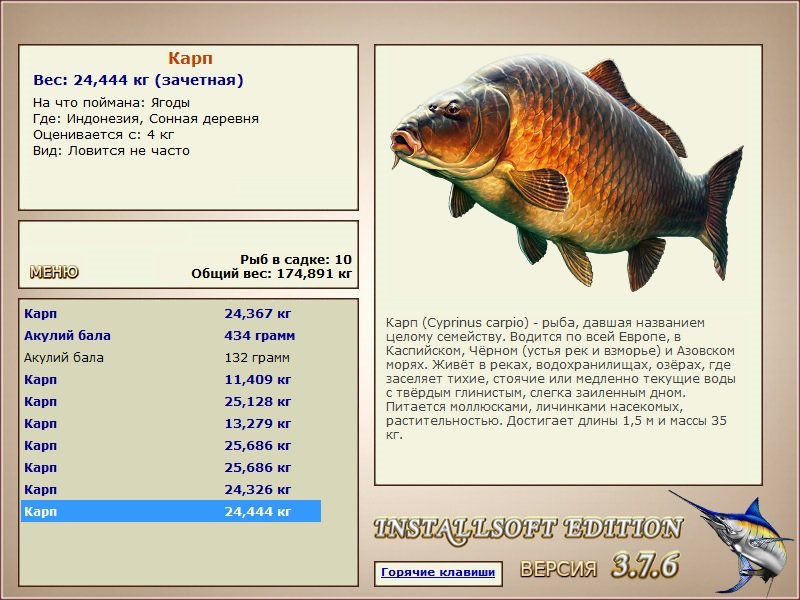 РУССКАЯ РЫБАЛКА Installsoft Edition 