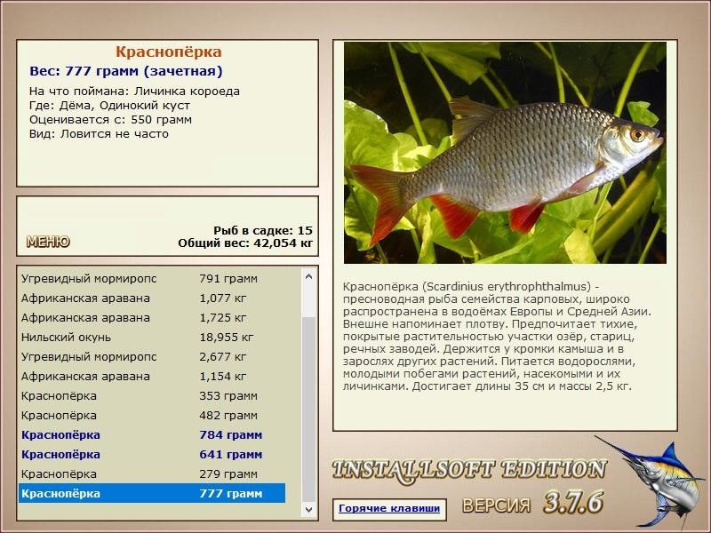 РУССКАЯ РЫБАЛКА Installsoft Edition 
