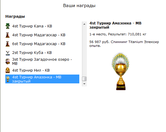 турниры • РУССКАЯ РЫБАЛКА