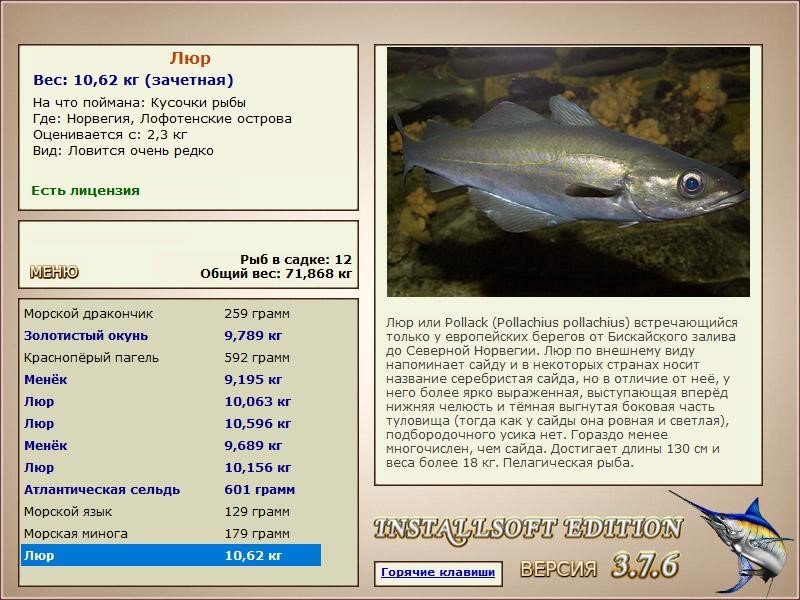 РУССКАЯ РЫБАЛКА Installsoft Edition 