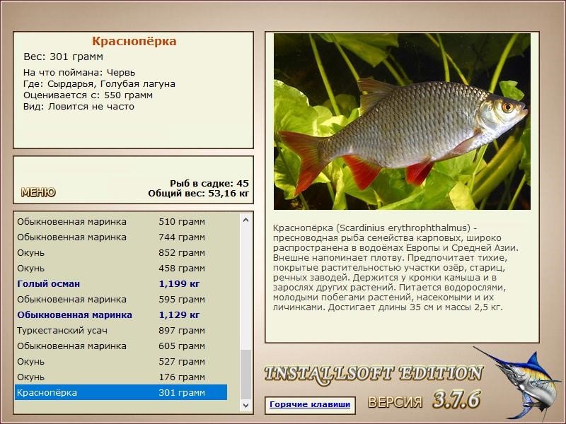 РУССКАЯ РЫБАЛКА Installsoft Edition 