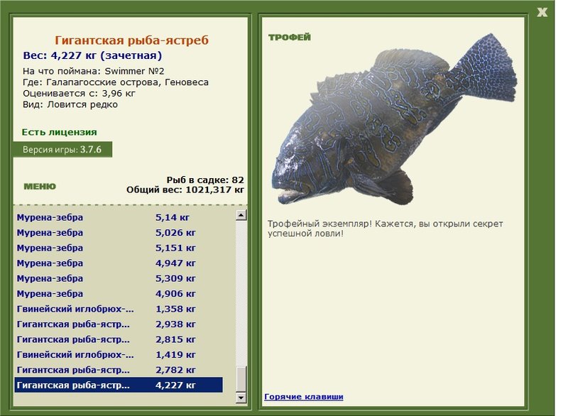 ястреб • Рыбы • РУССКАЯ РЫБАЛКА