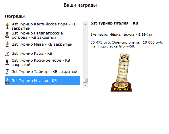 турниры • РУССКАЯ РЫБАЛКА