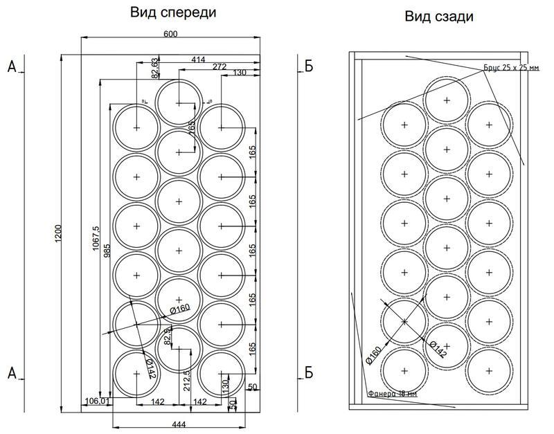 Групповой излучатель акустика чертежи