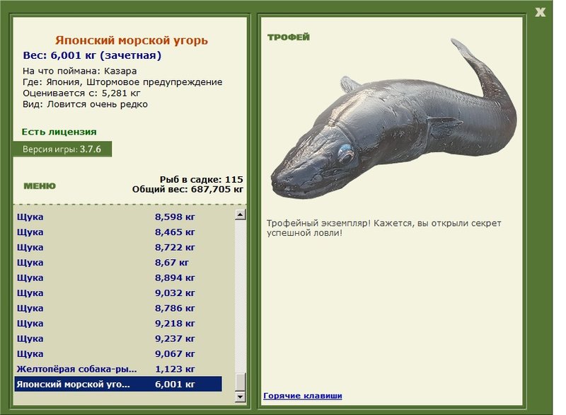 Японский морской угорь 