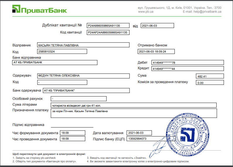 ка с 10.03.2021) • Финансовые отчеты животных ВОЛОНТЕРОВ
