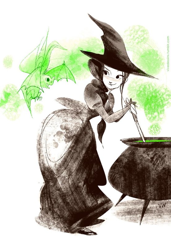 Рисованные Ведьмы Картинки 18