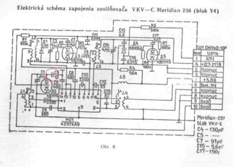 Меридиан 211 схема