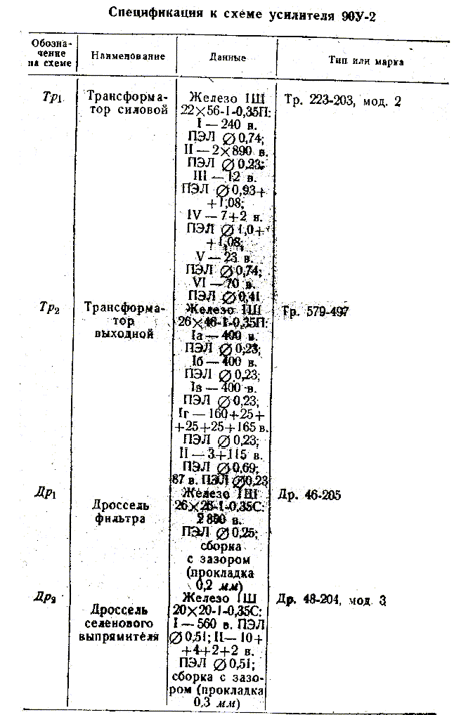 90у 2 ломо схема