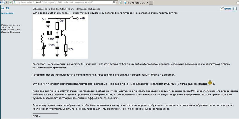 SSB гетеродин