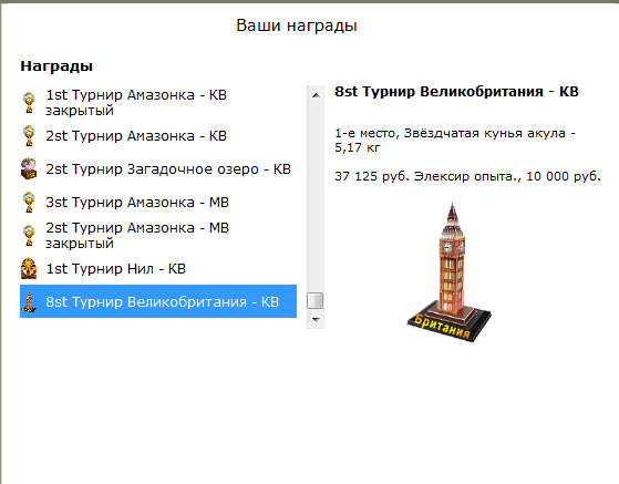турниры • РУССКАЯ РЫБАЛКА