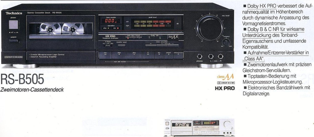 Technics RS-B505 как убрать шум при записи?