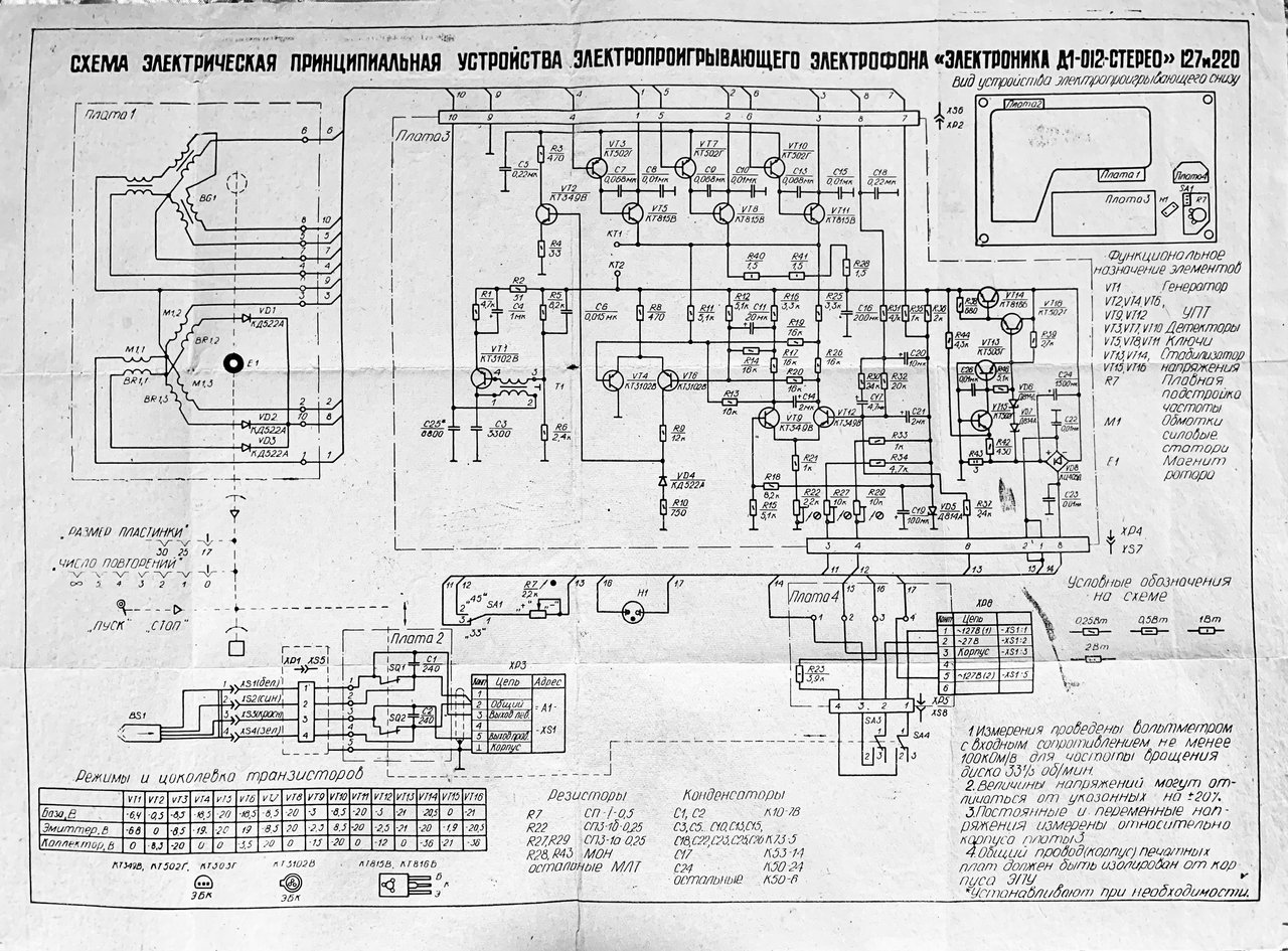 Электроника Д1-012-стерео - ремонт