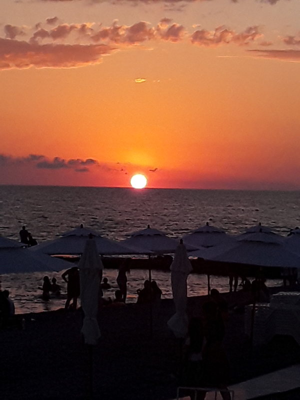 Закат на море