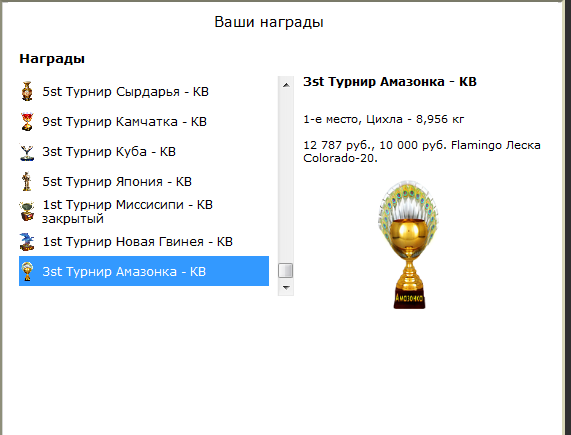 турниры • РУССКАЯ РЫБАЛКА