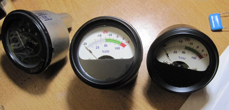 Стрелочные индикаторы для усилителей, VU meter