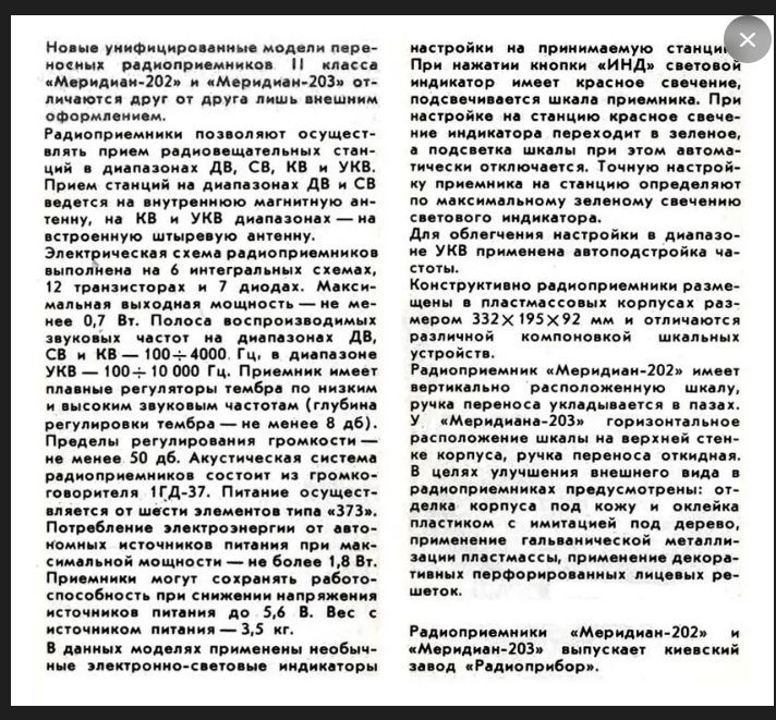 Меридиан-203. Видел кто то живьём?
