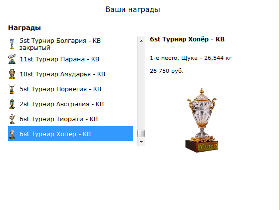 турниры • РУССКАЯ РЫБАЛКА