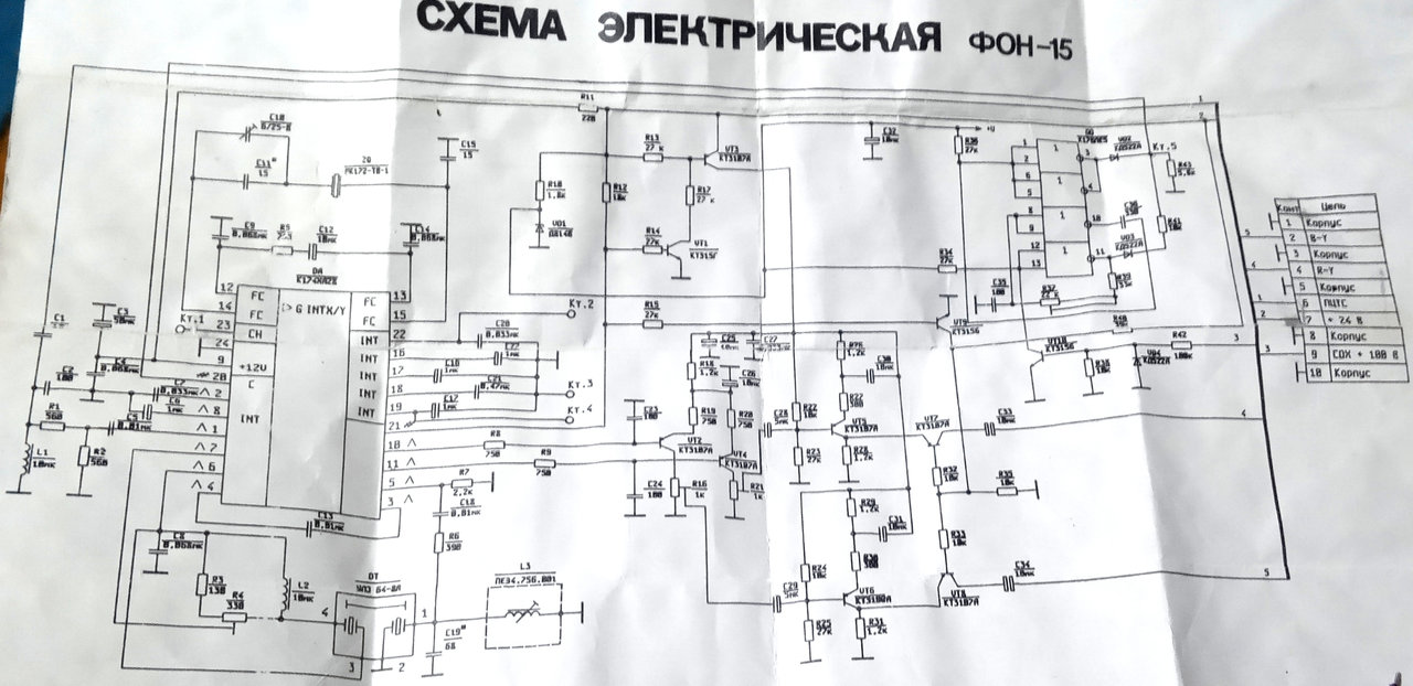 БЦ-10 (Электроника Ц-431) нет зелёного цвета