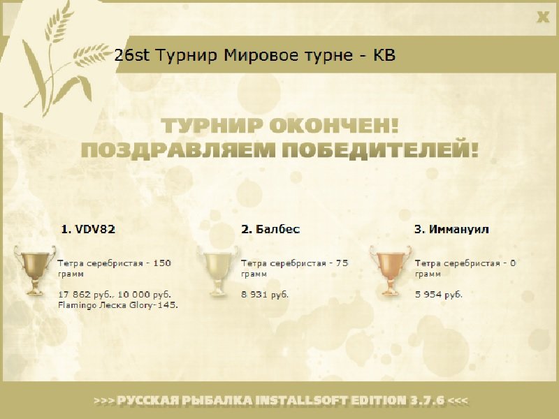 Чако • Мировое турне • РУССКАЯ РЫБАЛКА