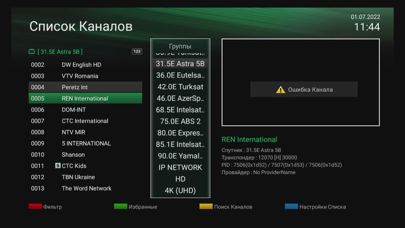  Просмотр темы - Astra 5B @ 31.5° East