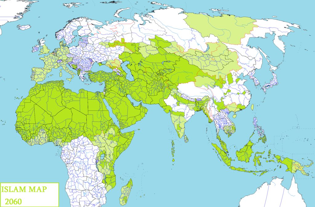 Карта мира 2060 года