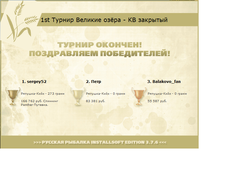  Восточный берег • Великие Американские озёра • РУССКАЯ РЫБАЛКА