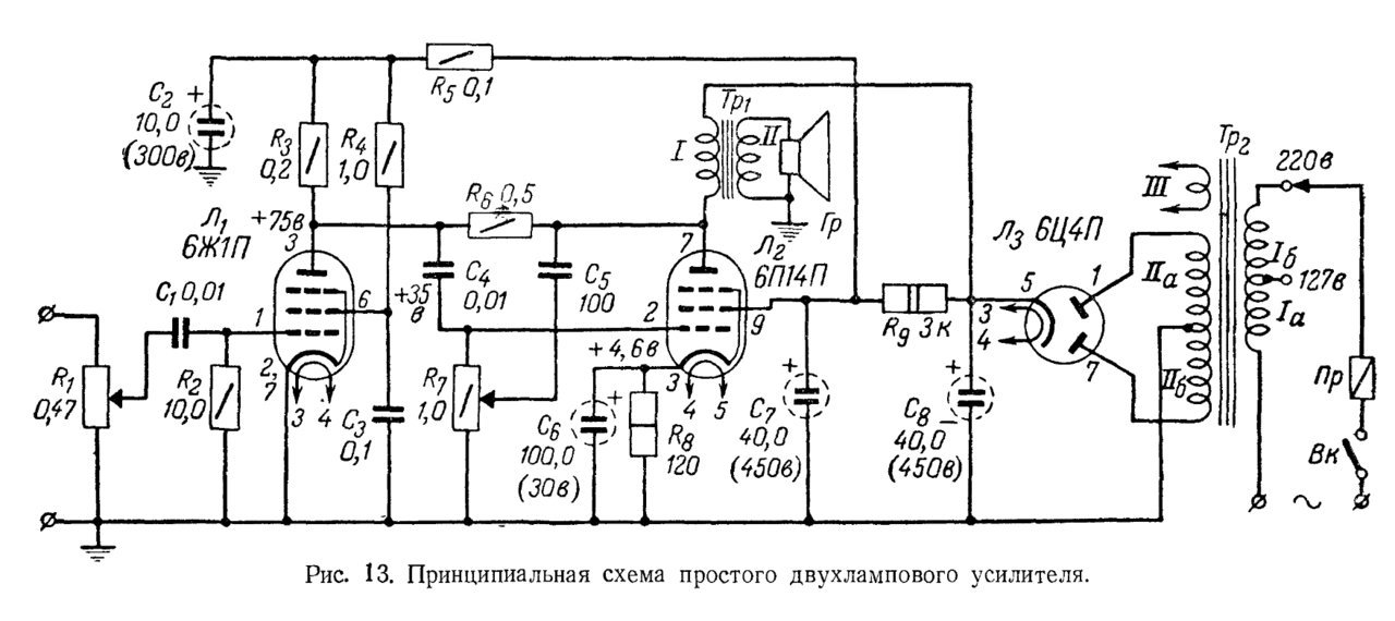 Простой транзисторный усилитель лампового звучания