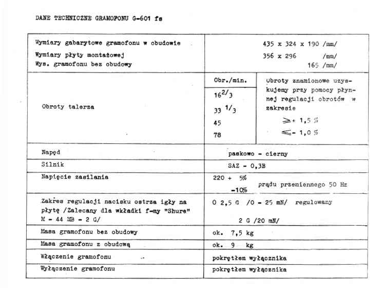 Unitra Fonica G-600B