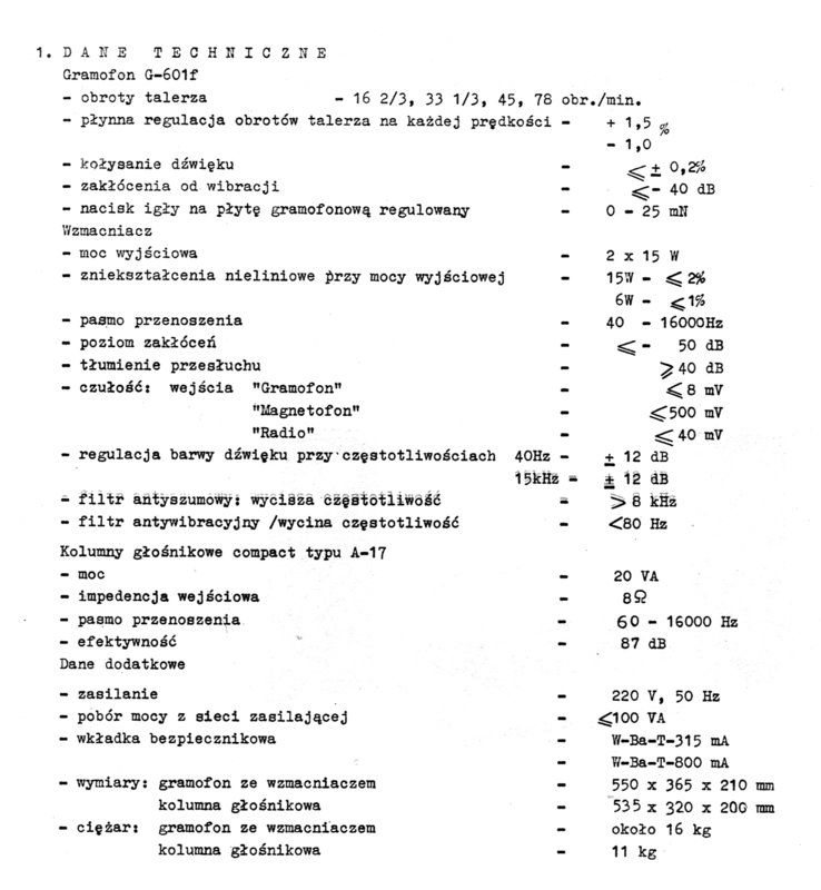 Unitra Fonica G-600B