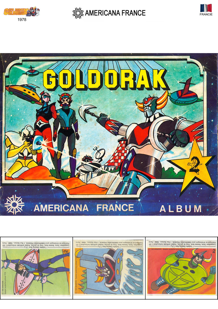 Goldorak Wrappers Americana France