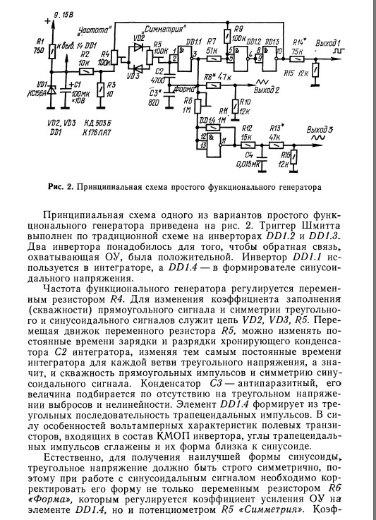 Фильтр или из прямоугольника - синус
