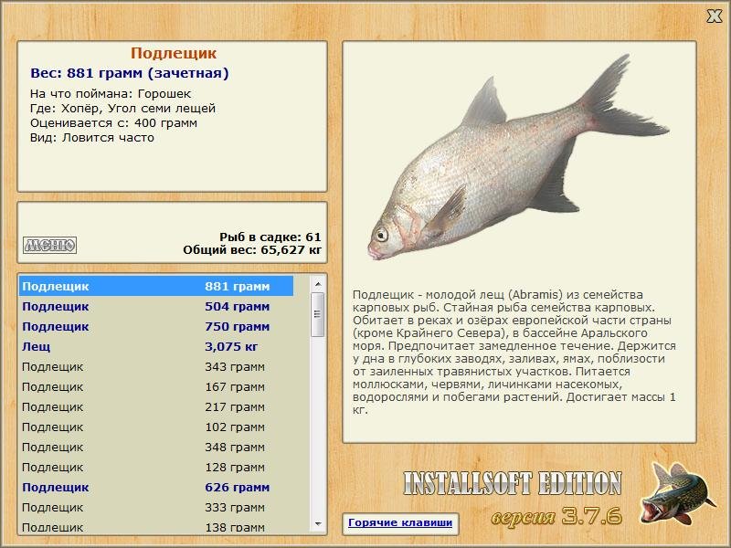 Угол семи лещей 