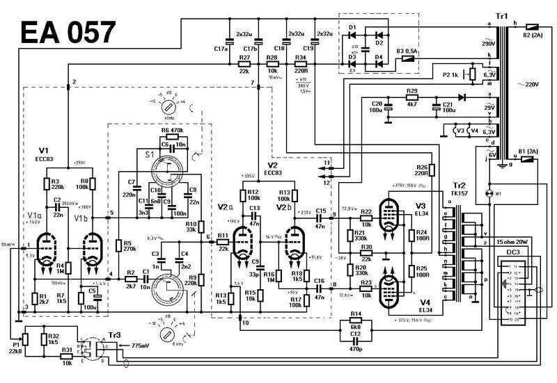 Силовой ТР от усилка EAG AE057