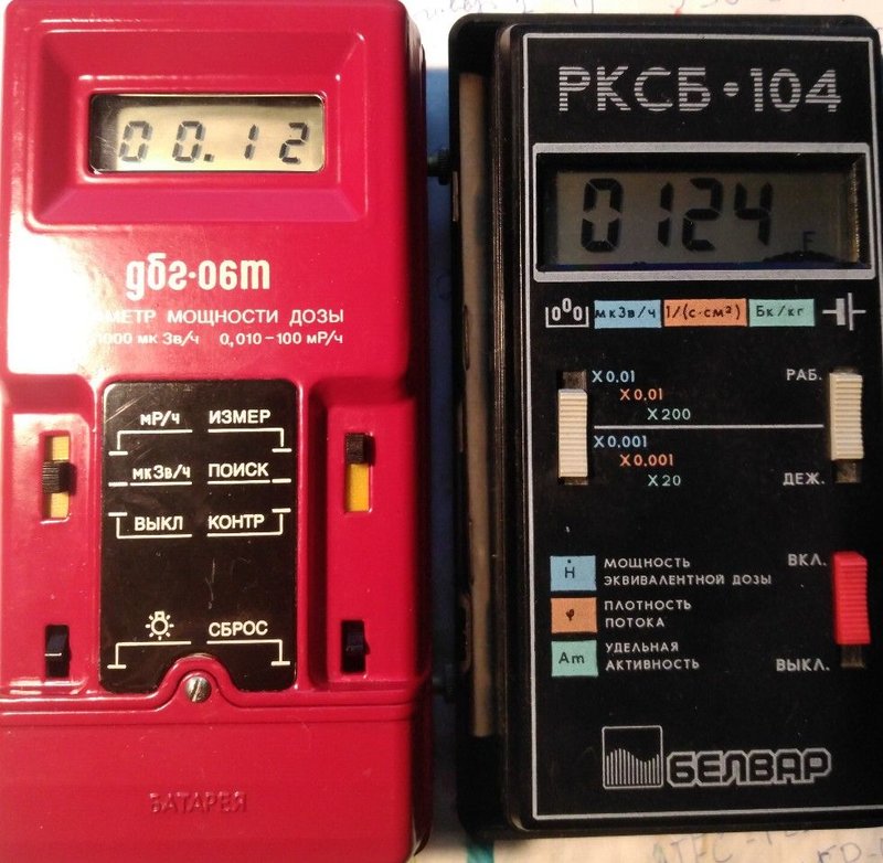 Ремонт дозиметра РКСБ-104 и других