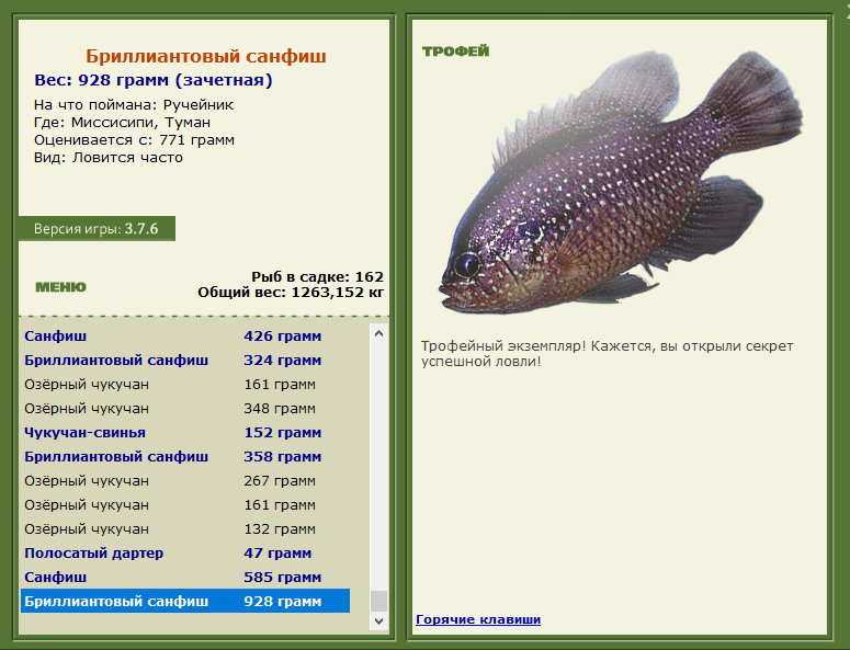 Бриллиантовый санфиш 