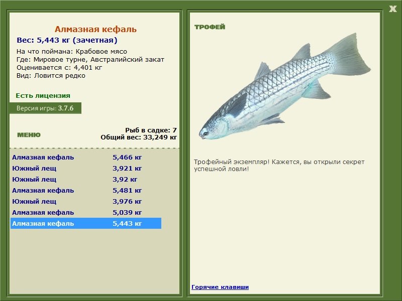 Алмазная кефаль 