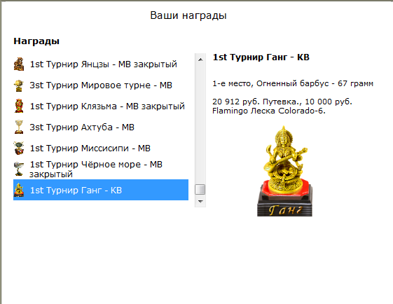 турниры • РУССКАЯ РЫБАЛКА