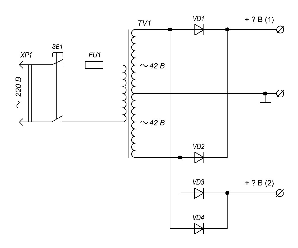  Какая схема выпрямителя правильная?