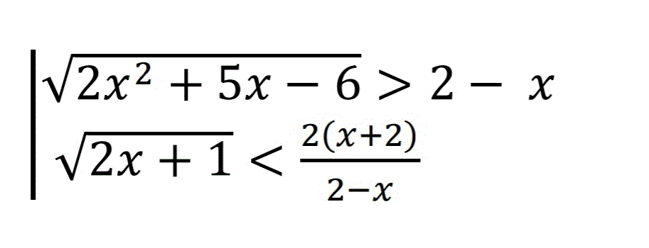 Иррациональные неравенства / система – MathHelpPlanet