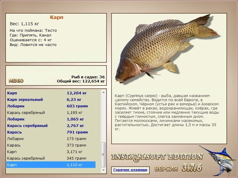 РУССКАЯ РЫБАЛКА Installsoft Edition 