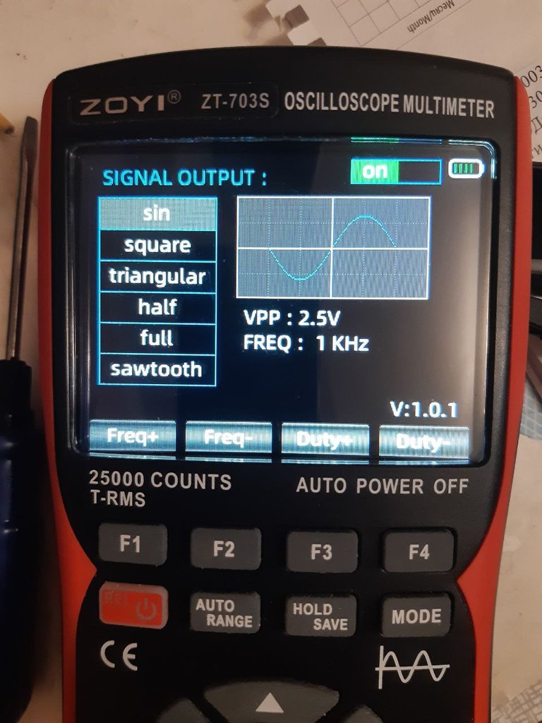 Осциллограф мультиметр ZOYI ZT-703S
