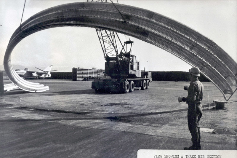 Shelters for aircraft and ammunition 