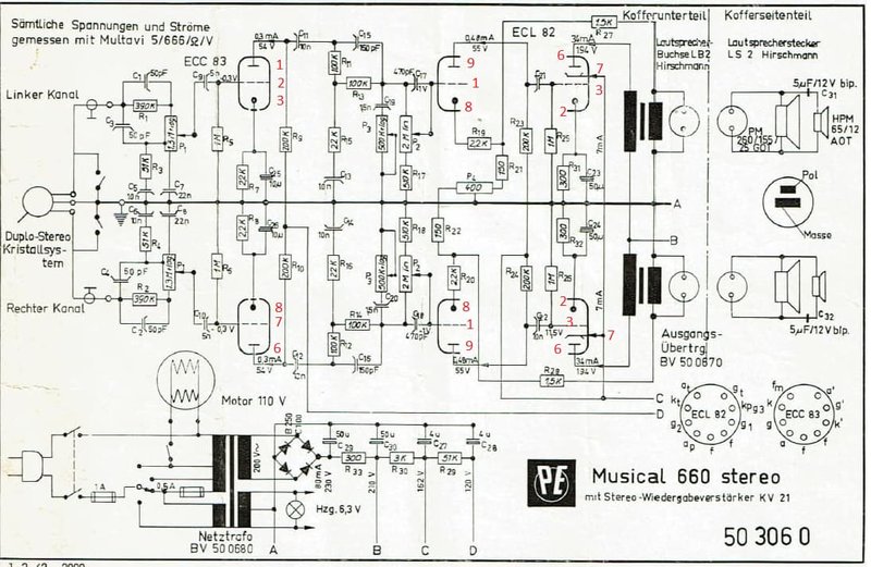  PE Musical 660 Stereo ECL86 Ремонт